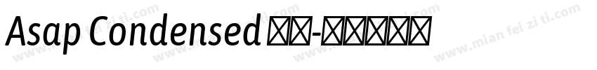 Asap Condensed 粗体字体转换